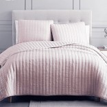 Кувертюра с калъфки СВЕТЛО РОЗОВО